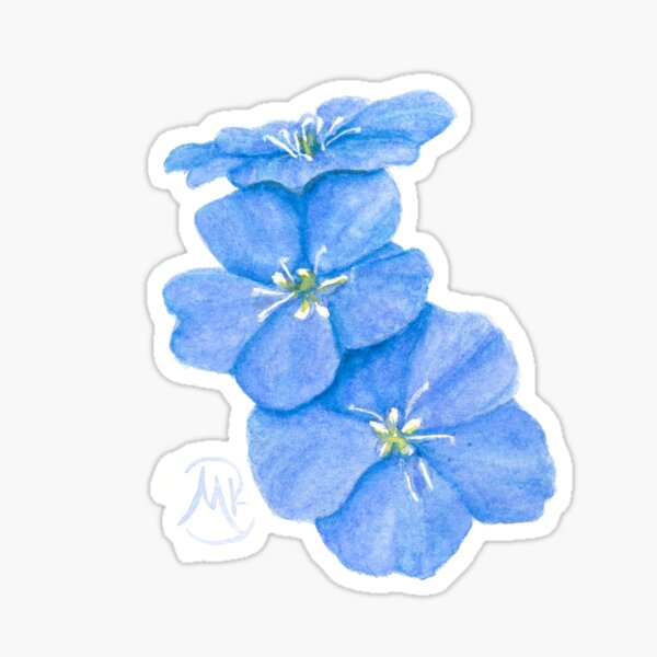 Forget Me Nots Sticker