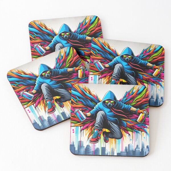 Item preview, Graffiti Superhero – Dynamic Street Art Illustration designed and sold by Dino-Lune.