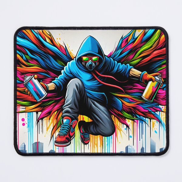 Item preview, Graffiti Superhero – Dynamic Street Art Illustration designed and sold by Dino-Lune.