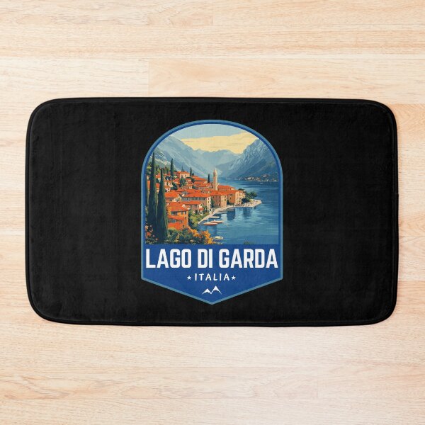 Item preview, Lago Di Garda in Italy Retro Art Travel Emblem designed and sold by MaateoDesign.