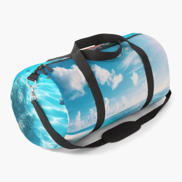 Item preview, Underwater Paradise: AI Artwork of Clear Water Beach with Colorful Fish – Perfect for Clothing & Accessories designed and sold by knalpot-design.