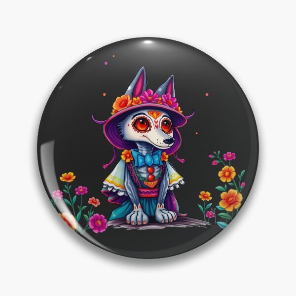 Artikelvorschau, Cinco de Mayo Fantasy-Wolf im Karnevalskostüm  entworfen und verkauft von Valentina-ty.