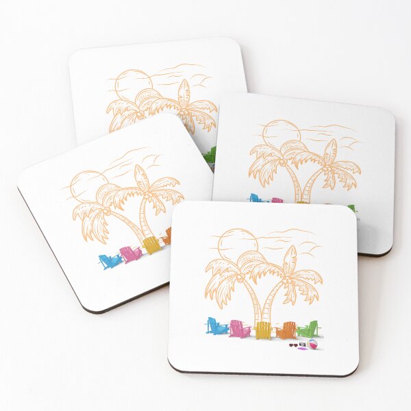 Item preview, Beach Scene with chairs designed and sold by BlackabyBoutique.
