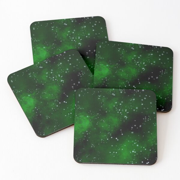 Item preview, Black & Green Ethereal Dreamy Cosmos Space Pattern designed and sold by Valerie Englehart.