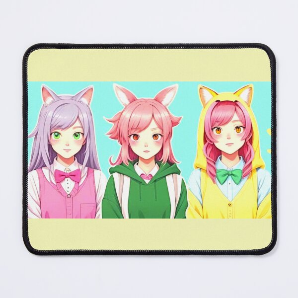 Item preview,  Bunny Anime Girl "I'm here to play!" designed and sold by Earth Nature Creations.
