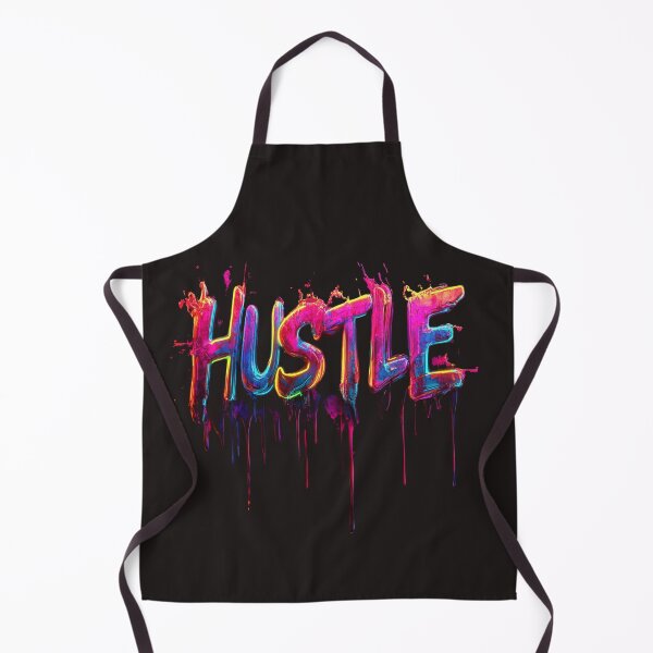 Item preview, HUSTLE – Neon Paint Drip Lettering with Attitude designed and sold by chana-mke.