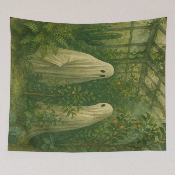 Item preview, Ghost in the Overgrown Greenhouse designed and sold by TomFrontierArt.