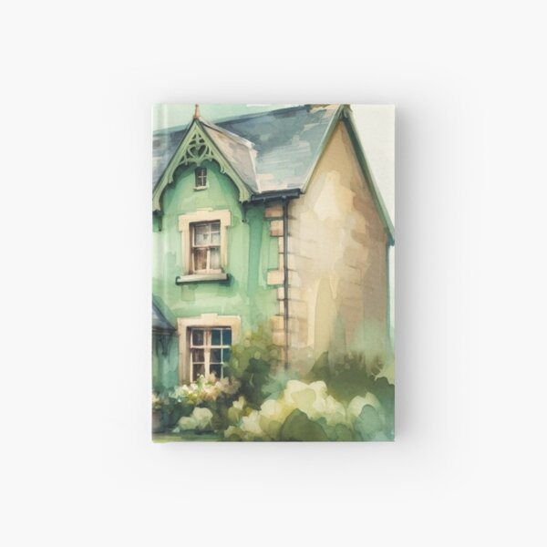 Item preview, watercolor ireland country house designed and sold by Dogandesighn.