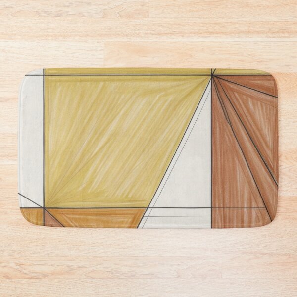 Item preview, Mustard and Clay Color Block Geometric Abstract designed and sold by Harmonic_Layers.