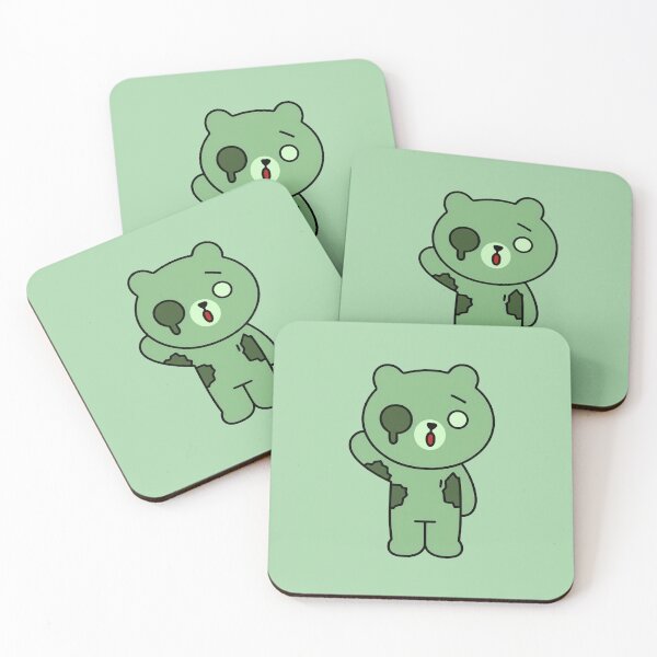 Item preview, Slightly Alarmed Green Teddy designed and sold by zzz888.
