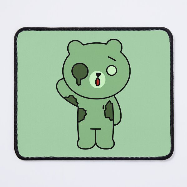 Item preview, Slightly Alarmed Green Teddy designed and sold by zzz888.