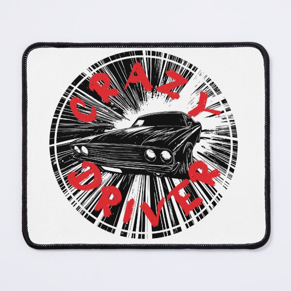 Item preview, Inscription Crazy driver for beginners designed and sold by Silent-design.