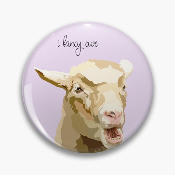Item preview, I fancy ewe Funny Animal Art Sheep designed and sold by LollysPortraits.