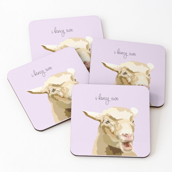 Item preview, I fancy ewe Funny Animal Art Sheep designed and sold by LollysPortraits.