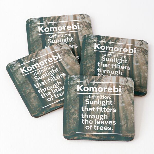 Item preview, Komorebi definition with a woodland backdrop where the sunlight filtering through trees designed and sold by EmeraldeaArt.
