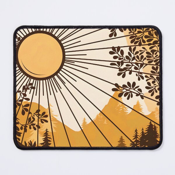 Item preview, Komorebi with a flat style vector forest backdrop where the sunlight filtering through trees designed and sold by EmeraldeaArt.
