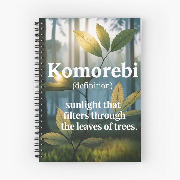 Item preview, Komorebi definition with a forest backdrop where the sunlight filtering through trees designed and sold by EmeraldeaArt.