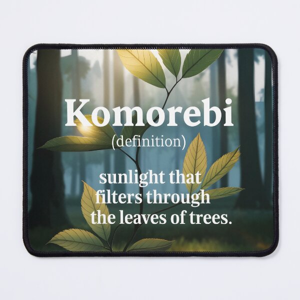 Item preview, Komorebi definition with a forest backdrop where the sunlight filtering through trees designed and sold by EmeraldeaArt.