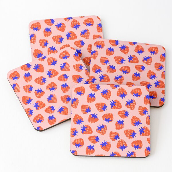 Item preview, Eclectic Modern Tossed All-Over Strawberry Pattern designed and sold by Valerie Englehart.