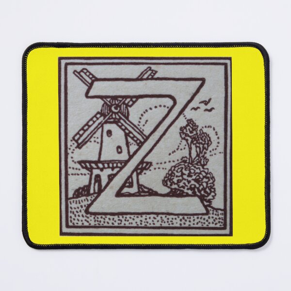 Item preview, Art by Mike Linocut and digitally edited, Alphabet Letter Z, combinable designed and sold by allartbymike.