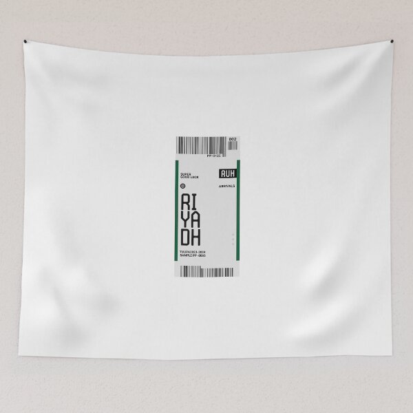 Item preview, Riyadh Travel Saudi Arabia Travel Ticket designed and sold by TulipaGraphics.