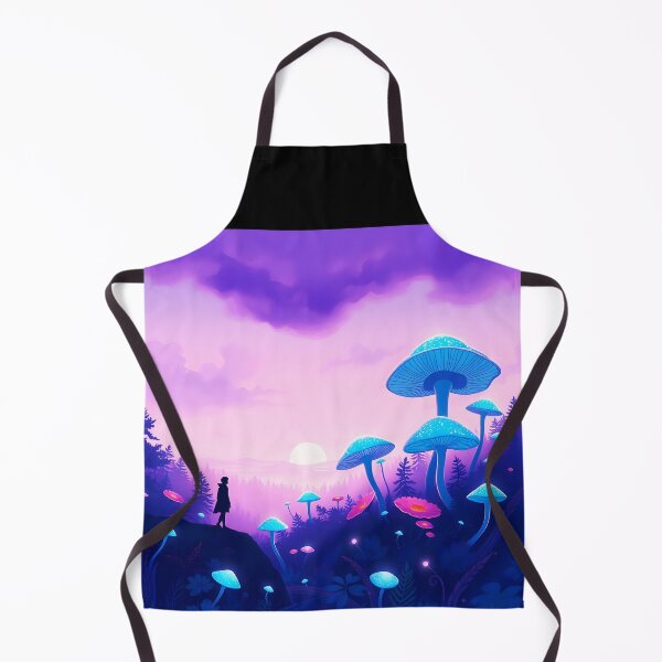 Item preview, Alone on the Blue MushroomLand under the purple clouds designed and sold by EmeraldeaArt.
