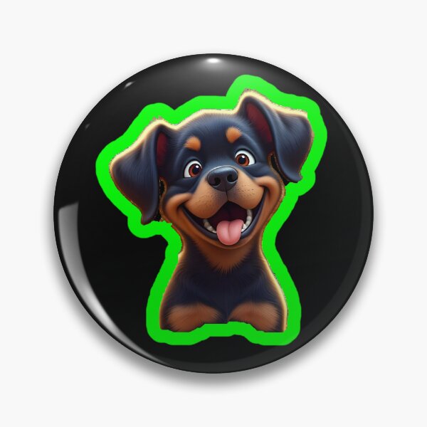 Item preview, Rottweiler Puppy in Whimsical 3D Style designed and sold by rgagliardi2017.