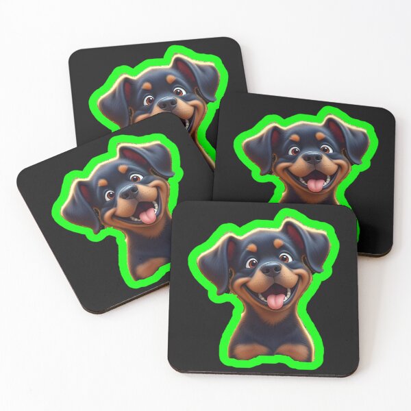 Item preview, Rottweiler Puppy in Whimsical 3D Style designed and sold by rgagliardi2017.