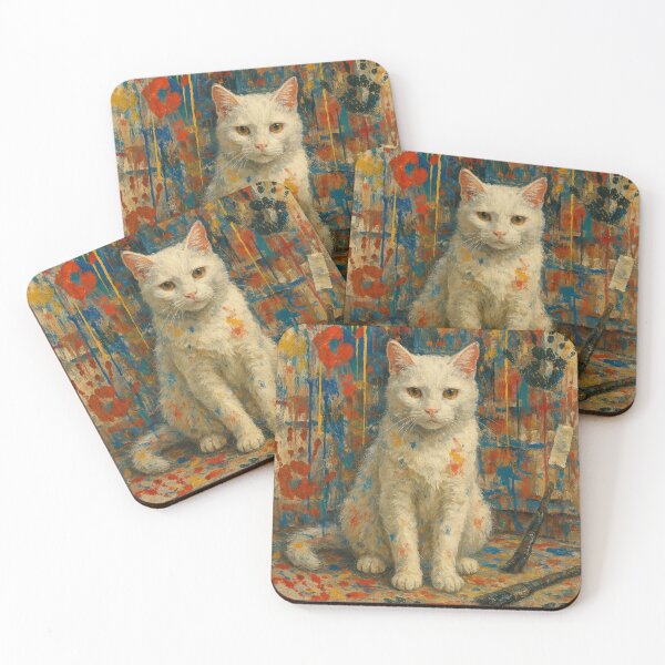 Item preview, Moggy in Motion - Process Art Chaos designed and sold by LesChatsArt.