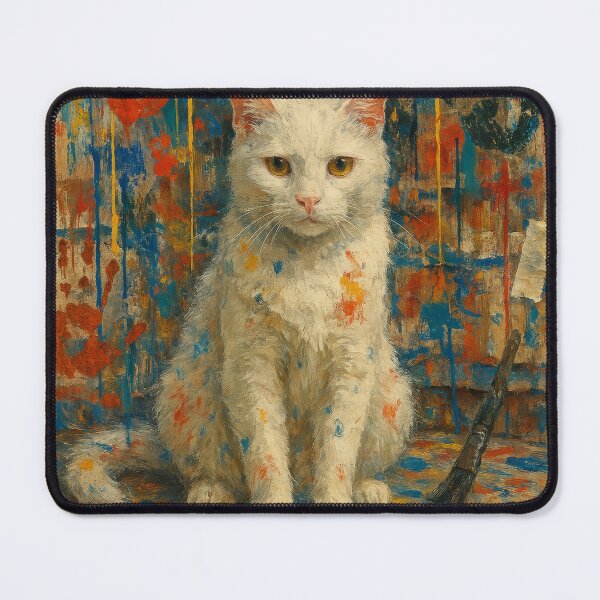 Item preview, Moggy in Motion - Process Art Chaos designed and sold by LesChatsArt.