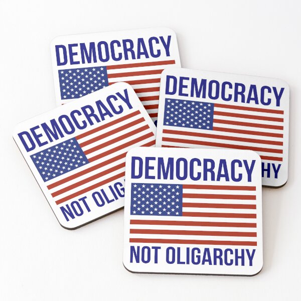 Item preview, Democracy not oligarchy  designed and sold by Rachel the Artist .