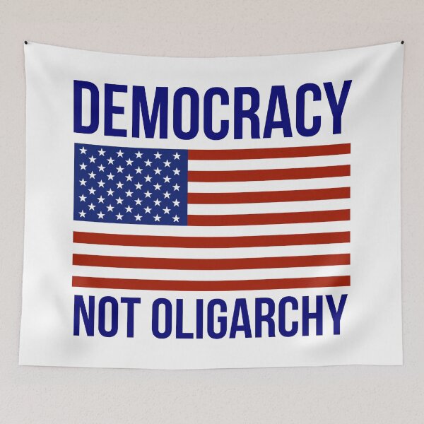 Item preview, Democracy not oligarchy  designed and sold by Rachel the Artist .