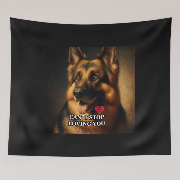 Item preview, German Shepard graceful posture illutration digital art designed and sold by  Mudikeys.