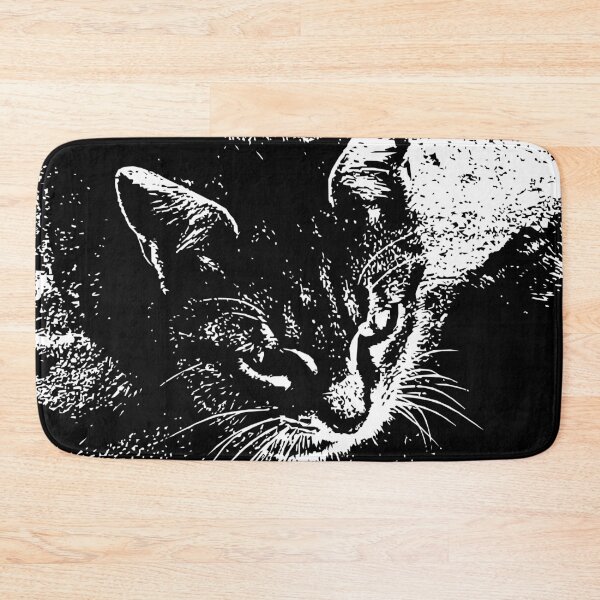 Item preview, BLACK AND WHITE PORTRAIT OF A CAT designed and sold by XANTHIPPI.