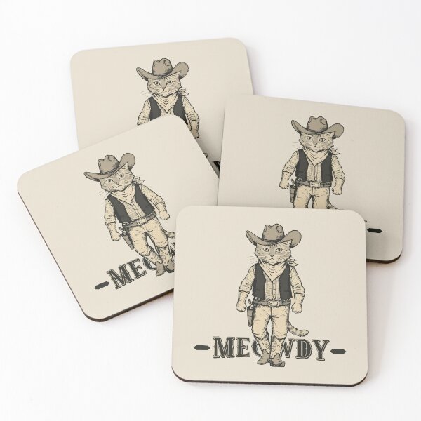 Item preview, Cowboy Cat Vintage Western Illustration - Meowdy designed and sold by -DEEWOLF-.