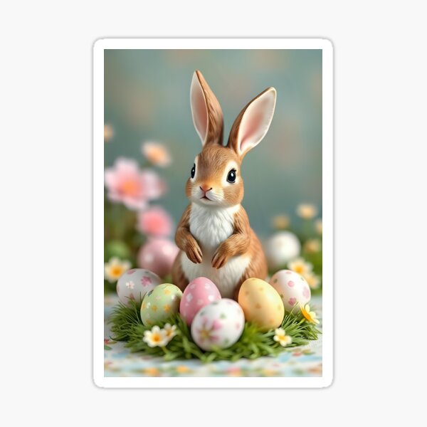 Item preview, Easter bunny porcelain designed and sold by Farbenmieze.