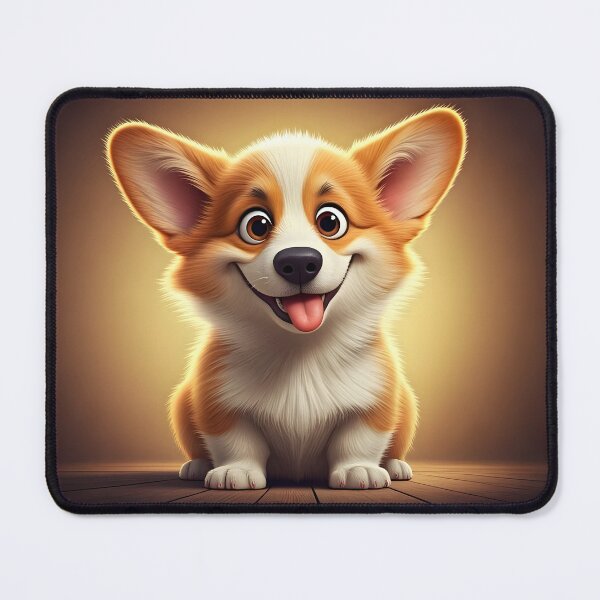 Item preview, Whimsical Corgi Puppy with Exaggerated Features designed and sold by rgagliardi2017.