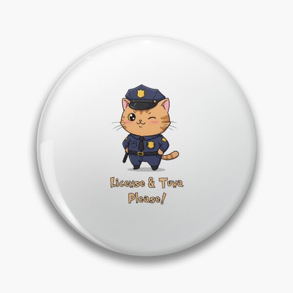 Item preview, License & Tuna – Funny Cat Authority designed and sold by Meow Cat.