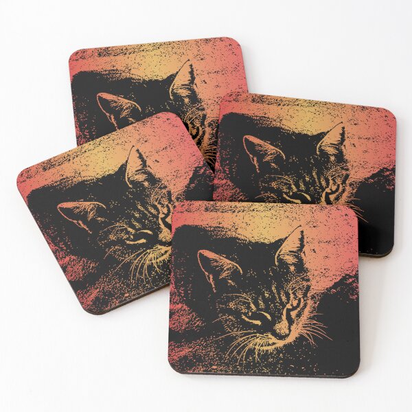 Item preview, CAT ON GRADIENT BACKGROUND designed and sold by XANTHIPPI.