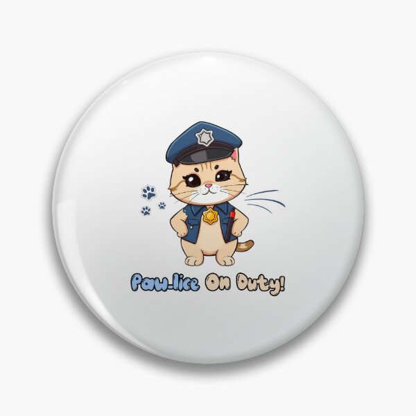 Item preview, Meow Enforcement – Funny Cat On Duty designed and sold by Meow Cat.