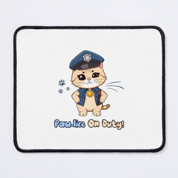 Item preview, Meow Enforcement – Funny Cat On Duty designed and sold by Meow Cat.