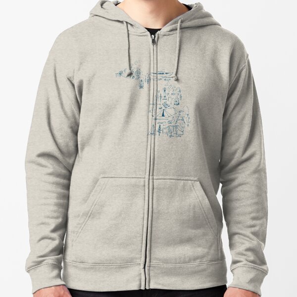 Michigan Outdoor Collection Zipped Hoodie