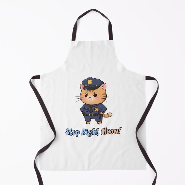 Item preview, Stop Right Meow! – Funny Cat Cop designed and sold by Meow Cat.