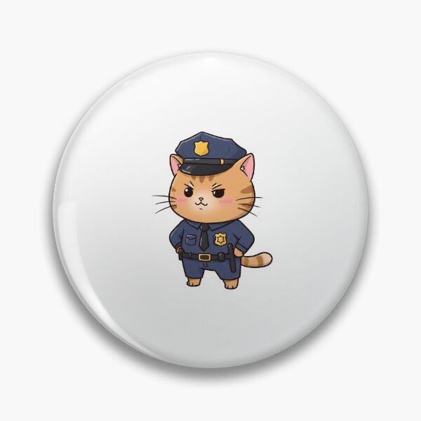 Item preview, Funny Cat Cop – Paws Up! designed and sold by Meow Cat.