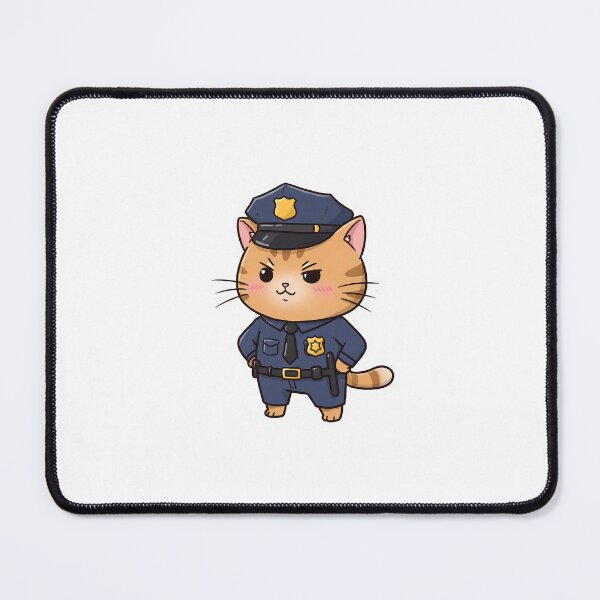 Item preview, Funny Cat Cop – Paws Up! designed and sold by Meow Cat.