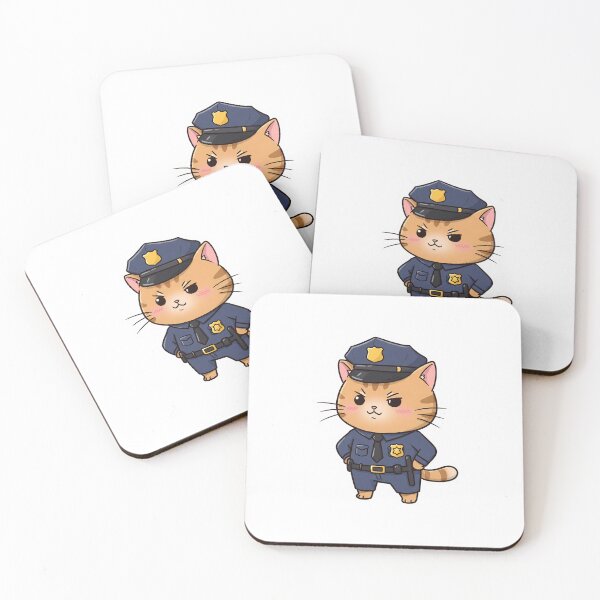 Item preview, Funny Cat Cop – Paws Up! designed and sold by Meow Cat.