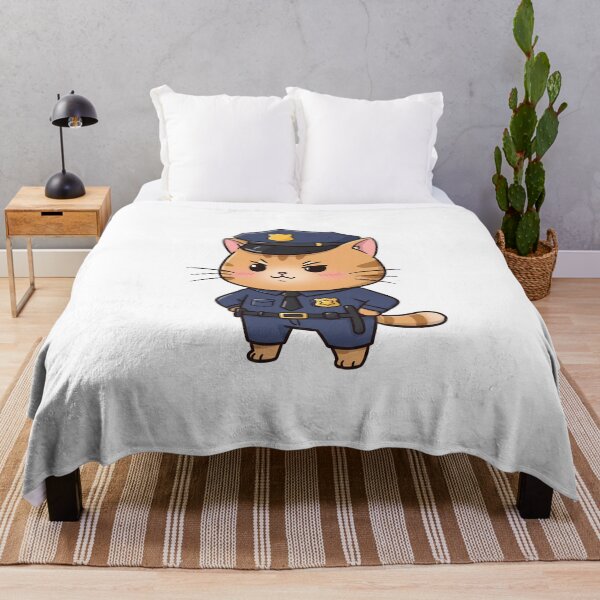 Item preview, Funny Cat Cop – Paws Up! designed and sold by Meow Cat.