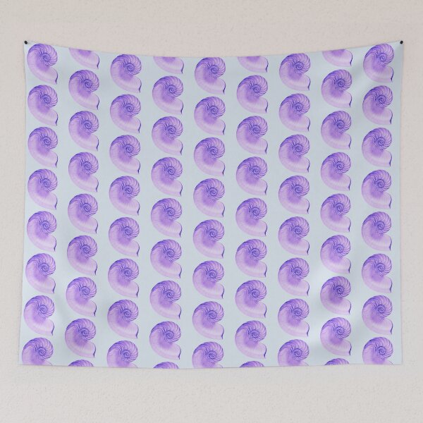 Item preview, Large Purple Conch Shell Fossil designed and sold by IrisAndIvy.