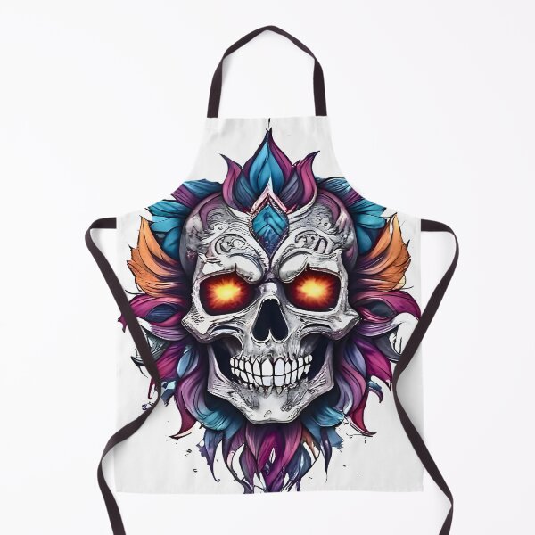 Item preview, Colorful Skull Artwork designed and sold by Mannaz Creative Shop.