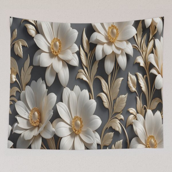 Item preview, Baroque Botanica – Opulent Floral Repeat Design designed and sold by Artisfunforme.